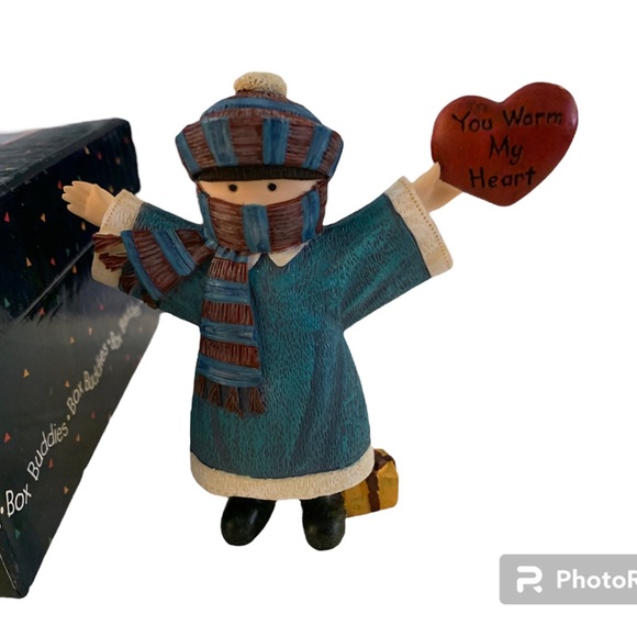 Box Buddies “You Warm My Heart” Lang and Wise Figurine by Sherri Buck - Picture 3 of 5